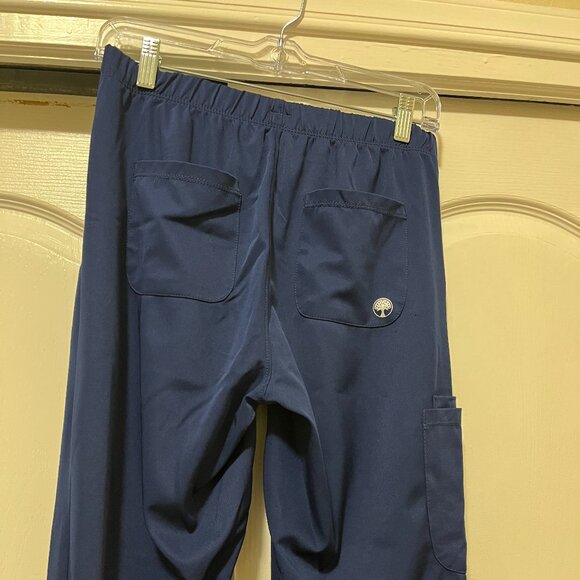 Navy Blue Healing Hands Scrub Bottoms - Picture 7 of 8